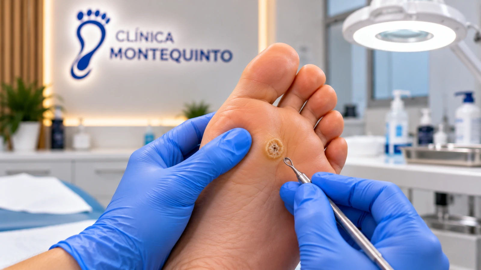 Tratamiento de papiloma plantar en Clínica Montequinto